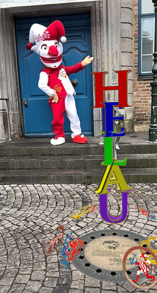 FDK-Hoppeditz mit "200 Johr" Gullydeckel
