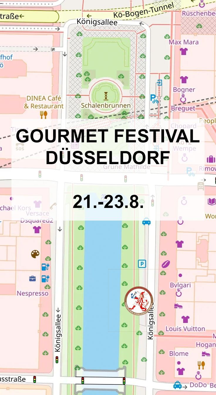 Karte von der Lage des FDK Stands auf dem Gourmetfest